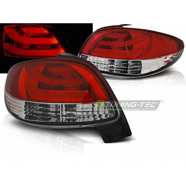 Peugeot 206 10.1998- zadní lampy red white LED BAR Peugeot 206 10.1998- zadní lampy red white LED BAR