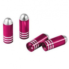 Čepičky na ventilky Bullet červené 4 ks