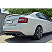 Středový spoiler zadního nárazníku pro Škoda Octavia RS Facelift Mk3, Maxton Design (Carbon-Look)