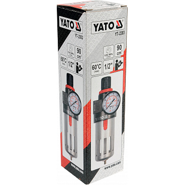 Regulátor tlaku vzduchu 1/2", max. 0,93MPa, s filtrem (90ccm) Regulátor tlaku vzduchu 1/2", max. 0,93MPa, s filtrem (90ccm)