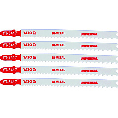 List pilový do přímočaré pily 130 mm UNI TPI10-5 5 ks Bi-Metal