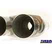 Střední výfukový mezitlumič Turbowork s rozdvojením pro výfukovou klapku 57 mm