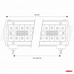 Pracovní panelová LED lampa BAR AWL30 600W 72cm 60000lm 12V 24V