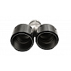 Koncovka Tlumiče 89mmx2 vstup 57mm Pravá Carbon Gloss