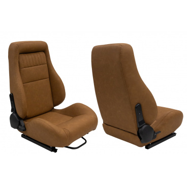 Sportovní křeslo VINTAGE Kůže Hnědá