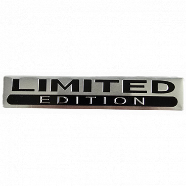 Samolepící kovový znak LIMITED EDITION 100x18 mm