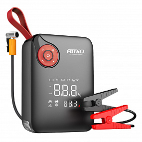 Startovací zařízení 4v1 booster powerbank kompresor LED svítilna 12V 7,2Ah 600A PRO AMIO-04675 Startovací zařízení 4v1 booster powerbank kompresor LED svítilna 12V 7,2Ah 600A PRO AMIO-04675