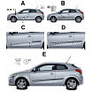 Boční ochranné lišty dveří (F-17), Kia Venga 2009+