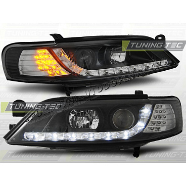 OPEL VECTRA B 1996-98 PŘEDNÍ ČÍRÁ SVĚTLA DAYLIGHT LED BLACK LED INDICATOR OPEL VECTRA B 1996-98 PŘEDNÍ ČÍRÁ SVĚTLA DAYLIGHT LED BLACK LED INDICATOR