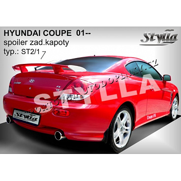 HYUNDAI COUPE 01+ spoiler zadní kapoty (EU homologace) HYUNDAI COUPE 01+ spoiler zadní kapoty (EU homologace)
