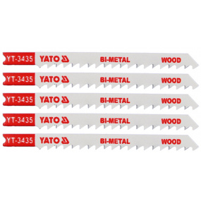 List pilový do přímočaré pily 100 mm na dřevo TPI6 5 ks Bi-Metal