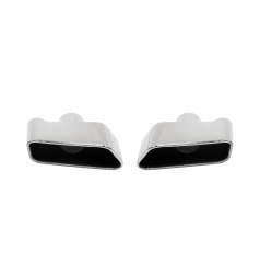 Koncovka tlumiče 180x80mm vstup 60mm BMW 525 Leštěná Sada