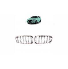 Gril BMW 3 F34 dvojité žebrování Chrome & Black
