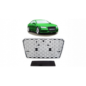 Gril Audi A7 C7 Chrom & Lesklá Černá