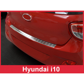 Nerez kryt- ochrana prahu zadního nárazníku Hyundai i10 2013-15