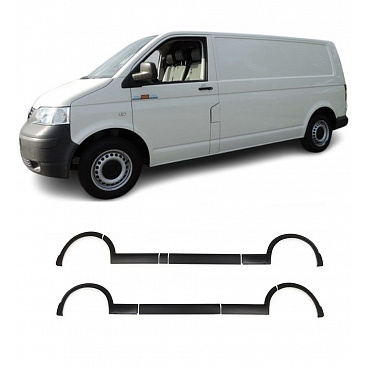 Obložení karoserie VW T5 (2003–2015) L1 – krátký rozvor, ABS černý plast
