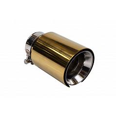 Koncovka tlumiče 101mm vstup 76mm Gold Silver