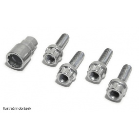 Poj. šrouby kol M12x1,25x26mm kuželové sedlo (A) 4ks+klíč