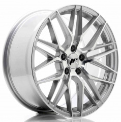 JR Wheels JR28 18x8,5 ET40 5x120 Stříbrná Leštěná Čelní Strana