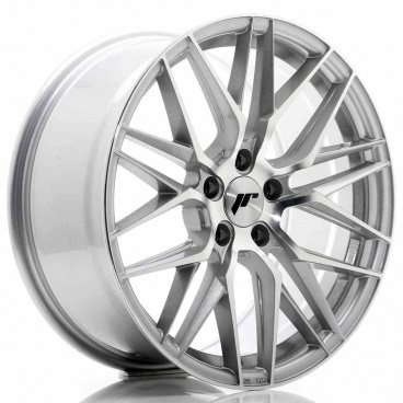 JR Wheels JR28 18x8,5 ET40 5x120 Stříbrná Leštěná Čelní Strana