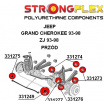 Jeep Grand Cherokee 1993-98 StrongFlex kompletní sestava silentbloků 26 ks