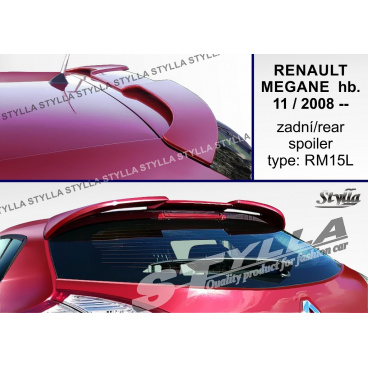 Ranault Megane hb 2011+ zadní spoiler (EU homologace) Ranault Megane hb 2011+ zadní spoiler (EU homologace)