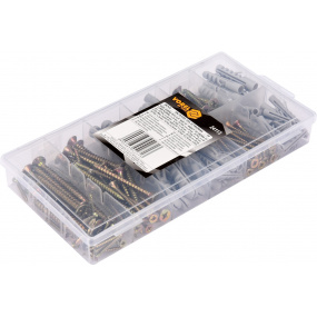 Sada šroubů a hmoždinek 206ks