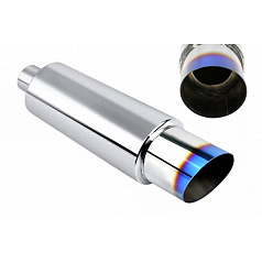 Koncový tlumič TurboWorks 89mm vstup 63mm Burn