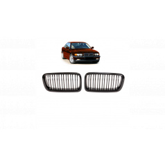 Gril BMW 7 E38 dvojité žebrování Lesklá černá