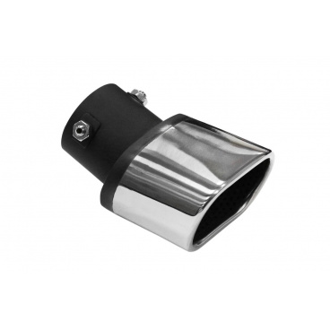 Nerez koncovka výfuku oválná 90x70 mm mírně šikmá