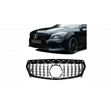 Gril Mercedes-Benz CLA C117, X117 Facelift GT Chrom & Černý Gril Mercedes-Benz CLA C117, X117 Facelift GT Chrom & Černý
