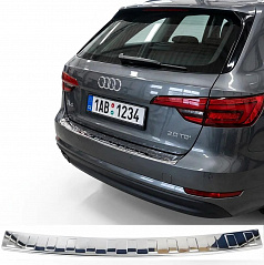 Nerez leštěný kryt horní hrany zadního nárazníku Audi A4 kombi 8W 2015-24