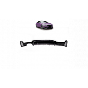 Difuzor BMW 4 F32 F33 F36 Zadní Lesklá Černá