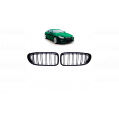 Gril BMW 6 F13 F12 F06 dvojité žebrování Matná černá