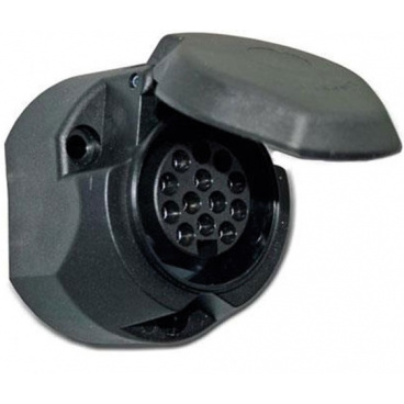 Zásuvka pro tažné zařízení automobilu, 13 pólů Zásuvka pro tažné zařízení automobilu, 13 pólů