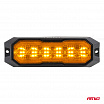 Obrysová výstražná oranžová lampa s funkcí couvacích světel LED R65 R148 12V 24V 24W