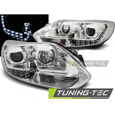 Ford Focus MK3 2011- 10.2014 přední čirá světla Daylight chrome