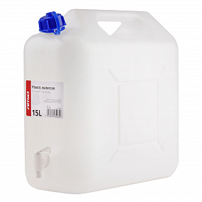 Plastový kanystr na vodu s kohoutkem 15L Plastový kanystr na vodu s kohoutkem 15L