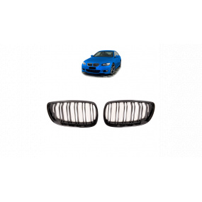 Mřížka BMW 3 E92 E93 dvojité žebrování Lesklá černá