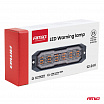 Výstražná oranžová lampa s oranžovým obrysovým světlem LED R65 R148 12V 24V 24W