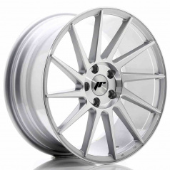 JR Wheels JR22 18x8,5 ET40 5x112 Stříbrná Leštěná Čelní Strana