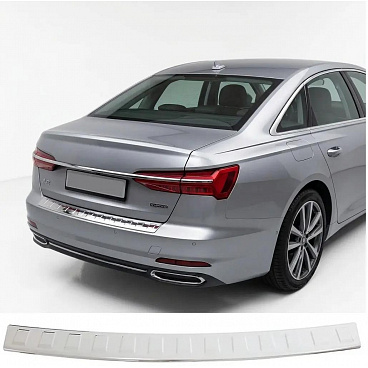 Nerez leštěný kryt horní hrany zadního nárazníku Audi A6 2018-25 sedan Nerez leštěný kryt horní hrany zadního nárazníku Audi A6 2018-25 sedan