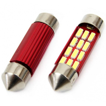 Žárovky sulfit VERTEX CANBUS 12 SMD 4014 Festoon 39mm White 12V/24V II Žárovky sulfit VERTEX CANBUS 12 SMD 4014 Festoon 39mm White 12V/24V II
