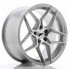 JR Wheels JR34 18x9 ET35 5x120 Stříbrná Leštěná Čelní Strana