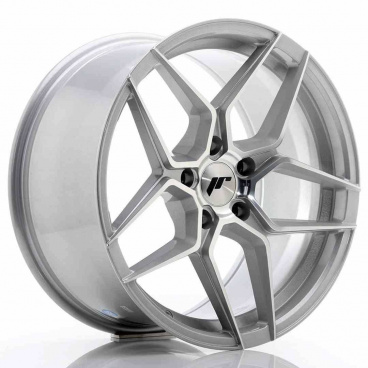 JR Wheels JR34 18x9 ET35 5x120 Stříbrná Leštěná Čelní Strana