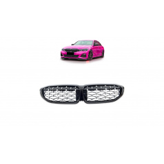 Gril BMW 3 G20 G21 Lesklá černá & Chrom