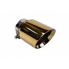 Koncovka tlumiče 89mm vstup 70mm Gold