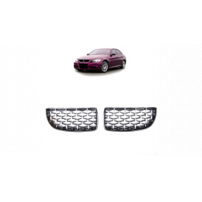 Gril BMW 3 E90 E91 Lesklá černá & Chrom
