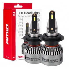 Automobilové LED žárovky série K3 H7/H18 12V 6000K Canbus