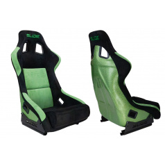 Sportovní křeslo SLIDE KS2 Premium Zelená & Černá Velur Zelený Třpyt